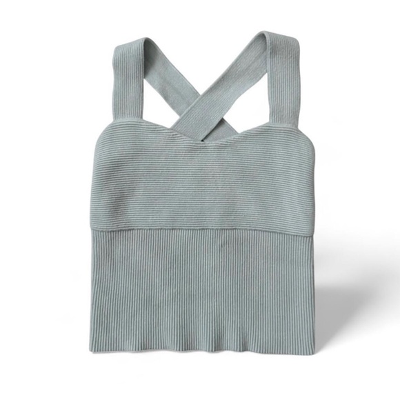 Abercrombie & Fitch cross back sweater tank top - Picture 1 of 4